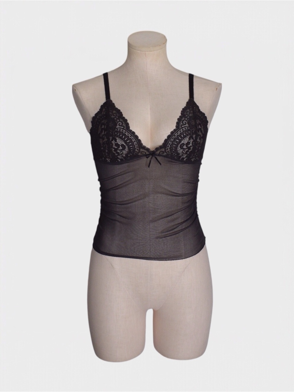 Victorias Secret Y2K Lace Mesh Cami Tank Top